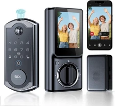 4-in-1 Smart Front Door Lock with Camera & DoorBell Wi-Fi Fingerprint Keyless