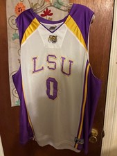 Maglia Vintage LSU Tigers Uomo XXL Viola #0 Basket Colosseo