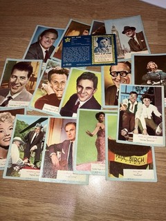 ABC VINTAGE GUM CARDS WHO Z AT STAR SERIES ALL LISTED PART SET