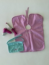 American Girl Salon Stylist Set: Cape, Apron, Curler, And Hair Dryer