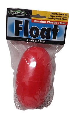 Kwik Tek AIRHEAD Float Red #F-5R For Pools, Ski Rope, Anchor Line 3''X5''