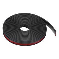 Edge Banding 14mm x 6M Flexible TPE Self Adhesive U-Shape Veneer Tape Black