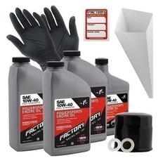 Factory Racing Parts 10W40 3.5 QT Oil Change Kit For Suzuki VZ1600, M95 40.67 per gallon