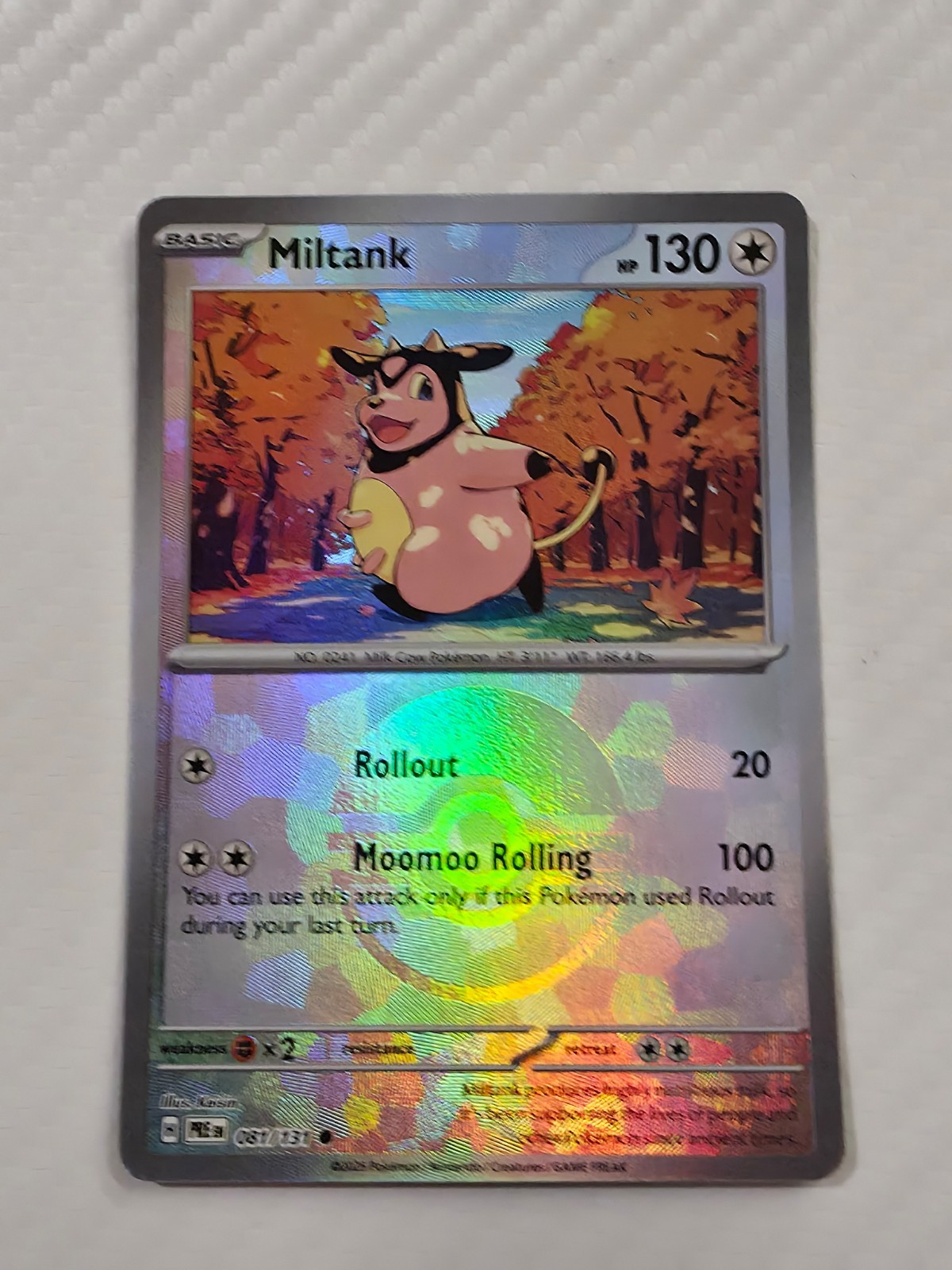 Miltank (Poke Ball Pattern) 081/131 Sv: Prismatic Evolutions Holo