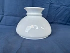 Antique Milk Glass Student Shade 7" Oil Lamp Hurricane White Opal