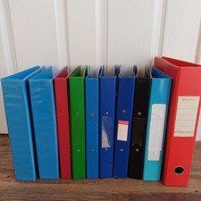 Bundle Ring Binder Files x 10 A4 Size, Job Lot Office Filing Pre-loved Props
