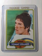 1980 Topps Tommy Kramer Rookie #138 Football Card Minnesota Vikings. rookie card picture