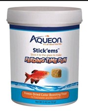 Aqueon Stick Ems Freeze Dried Fish Treats for Freshwater and Marine Fish