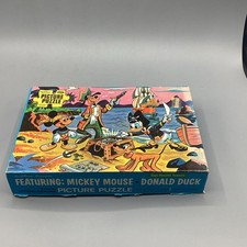 1960  s Jaymar Jigsaw Puzzle Walt Disney Character Donald's Treasure Hunt