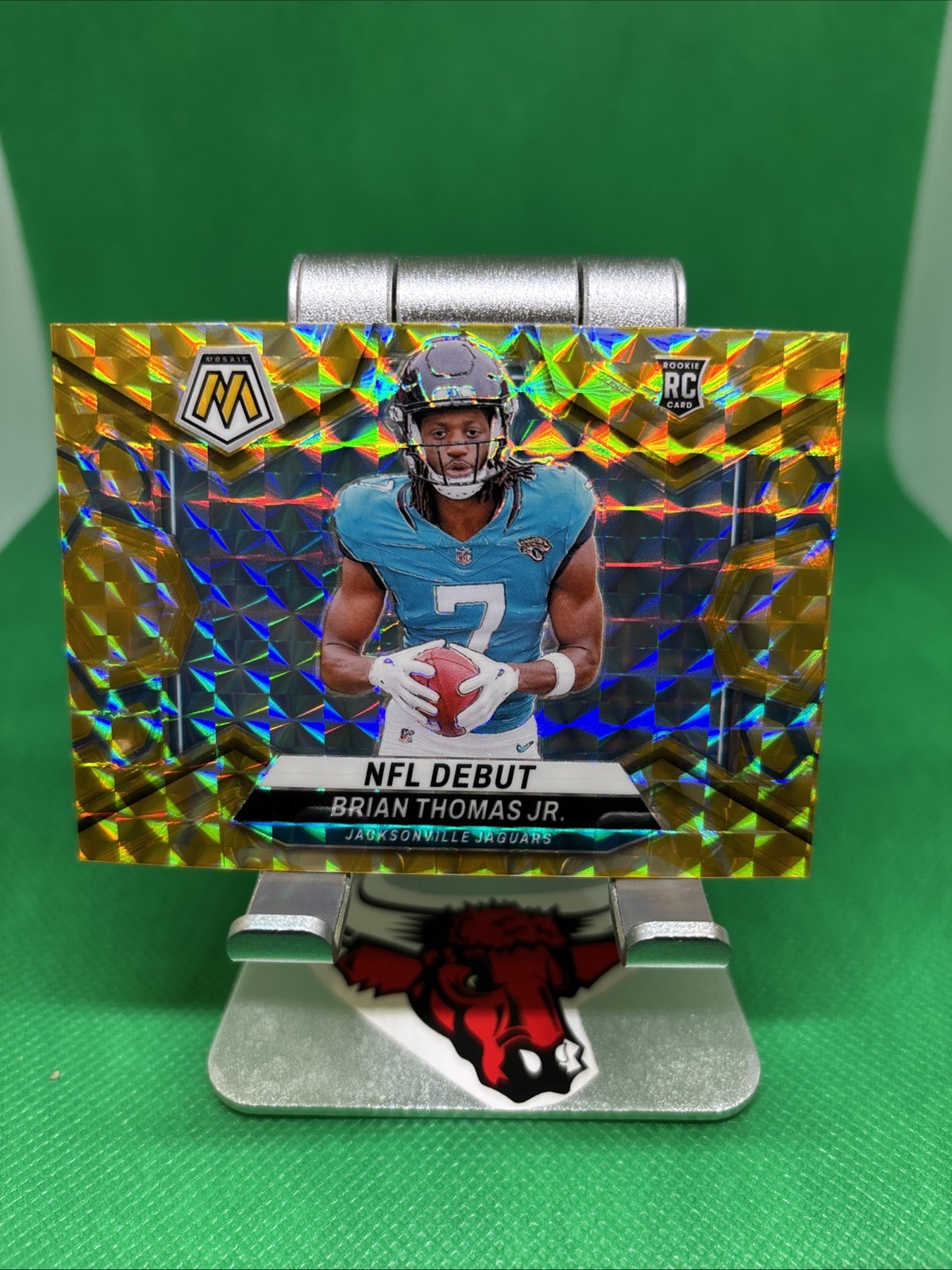 2024 Mosaic NFL Debut Brian Thomas Jr. Reactive Yellow Mosaic Jaguars #282
