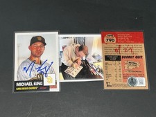 Michael King Padres Autographed Signed 2024 Topps Living Set Beckett Holo BAS .