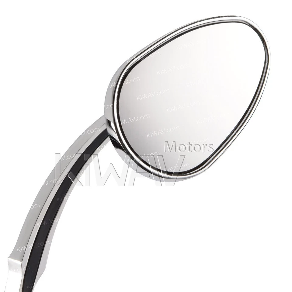 Aluminio Cromo Espejo Flecha Indicador Ámbar LED 5/16" Se adapta a Harley-Davidson Foto 3 de 4