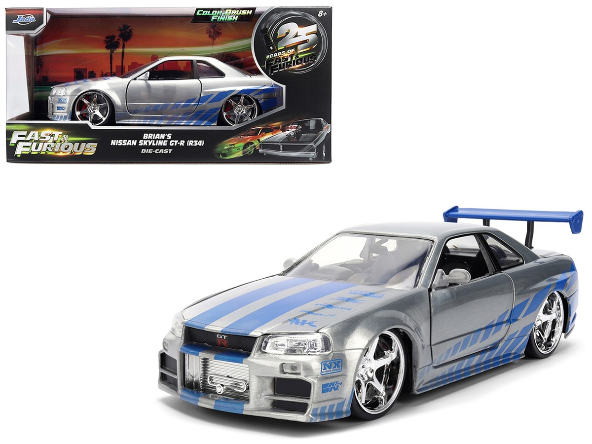 Jada 36818 1/24 Brian's Nissan Skyline GT-R (R34) RHD (Right Hand
