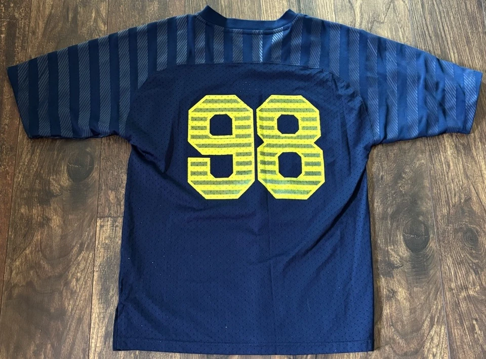Michigan Wolverines Adidas NCAA Football Jersey Youth Large - Image 2 of 4