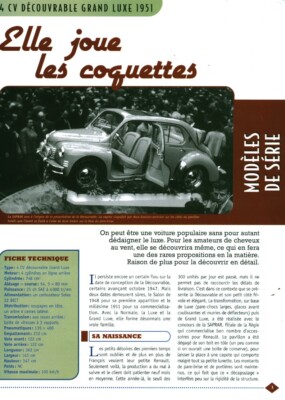 Werbung altes Auto 4 PS auffindbar 1951 aus Zeitschrift 2007