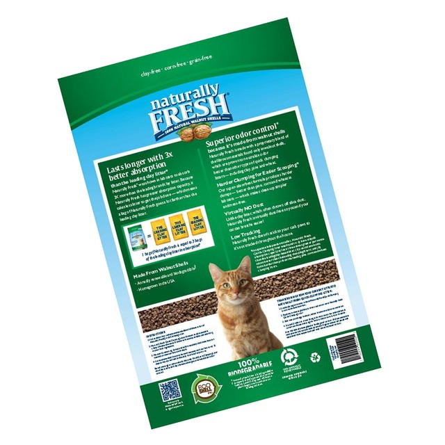 Naturally Fresh WalnutBased QuickClumping Cat Litter, Unscented, 26