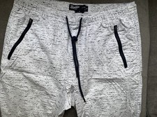 Brooklyn Cloth The Jogger Pants Large White/Black Jogger Lightweight Cotton
