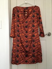Zara Basic Orange Shift Dress - New without Tag - Size M