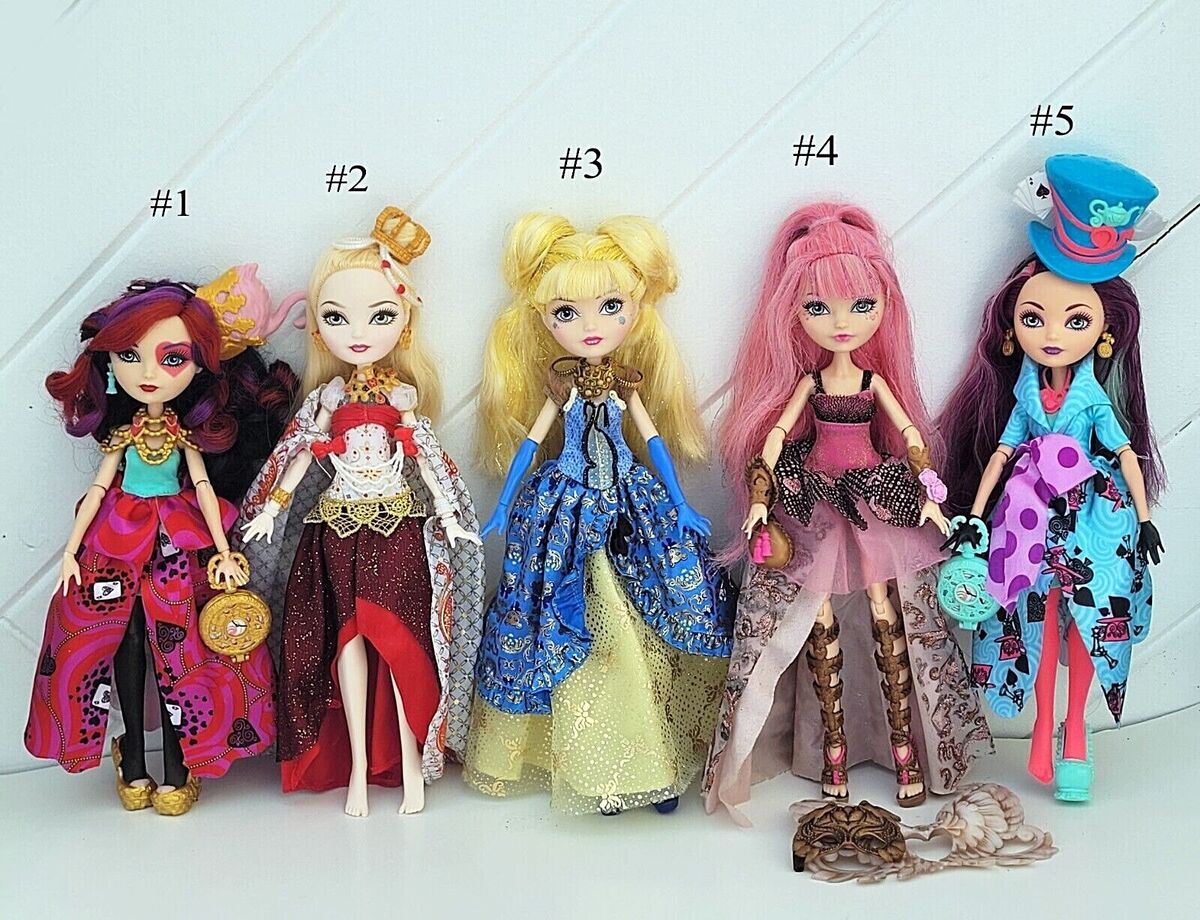 bonecas ever after High Apple, Raven, cupido, Briar, Blondie