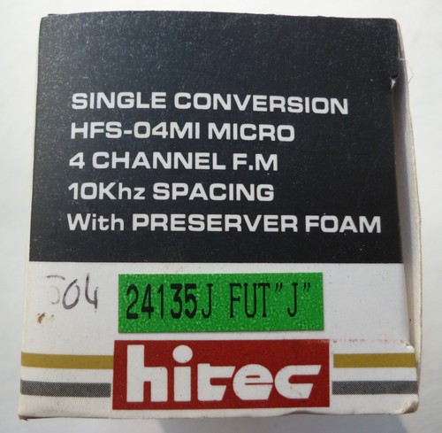 BNIB Hi-Tec HFS-04MI mini 35mhz FM receiver & BNIP crystal for glider/plane etc - Picture 3 of 12