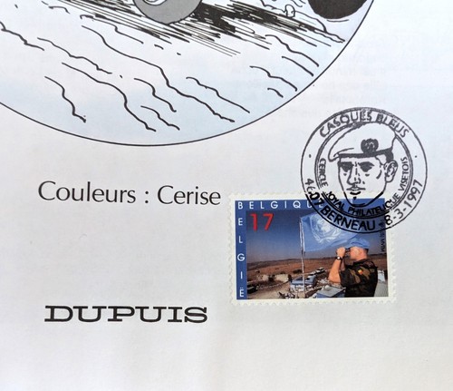 E.O. mit Briefmarke Post Helm blau Jeannette Pointu by Wasterlain - Bild 4 von 6
