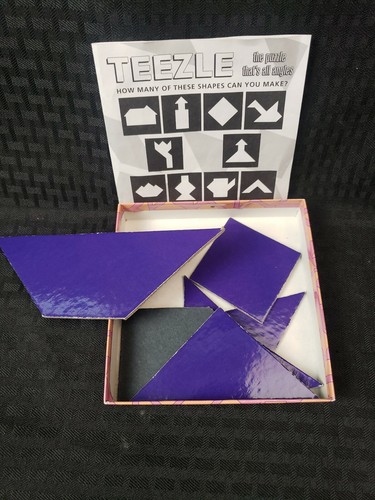 Vintage 1996 Teezle Puzzle All Angles Puzzle Rare Tangram - Picture 4 of 4