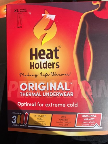 Heat Holders Women's Original Thermal Underwear Pants. Black Size XL