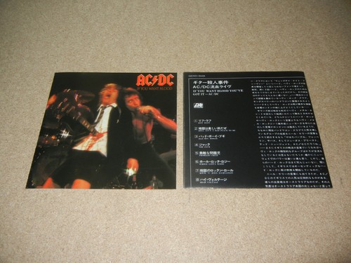 AC/DC "If You Want Blood You've Got It" Japan 1st press CD OBI 32XD-949 3200yen - Imagen 7 de 9