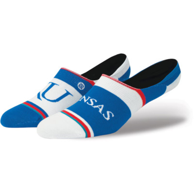 STANCE UNIVERSITY OF KANSAS SUPER INVISIBLE LOW SOCKS Mens Blue Large 9-12