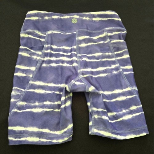 Scorpio Sol Youth Small Purple Tie Dye Biker Shorts - Picture 2 of 4