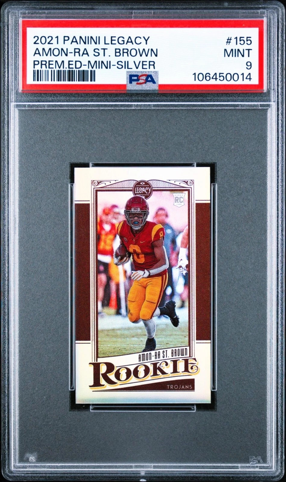 Amon-Ra St. Brown Panini Legacy #155 Premium Edition-Mini-Silver