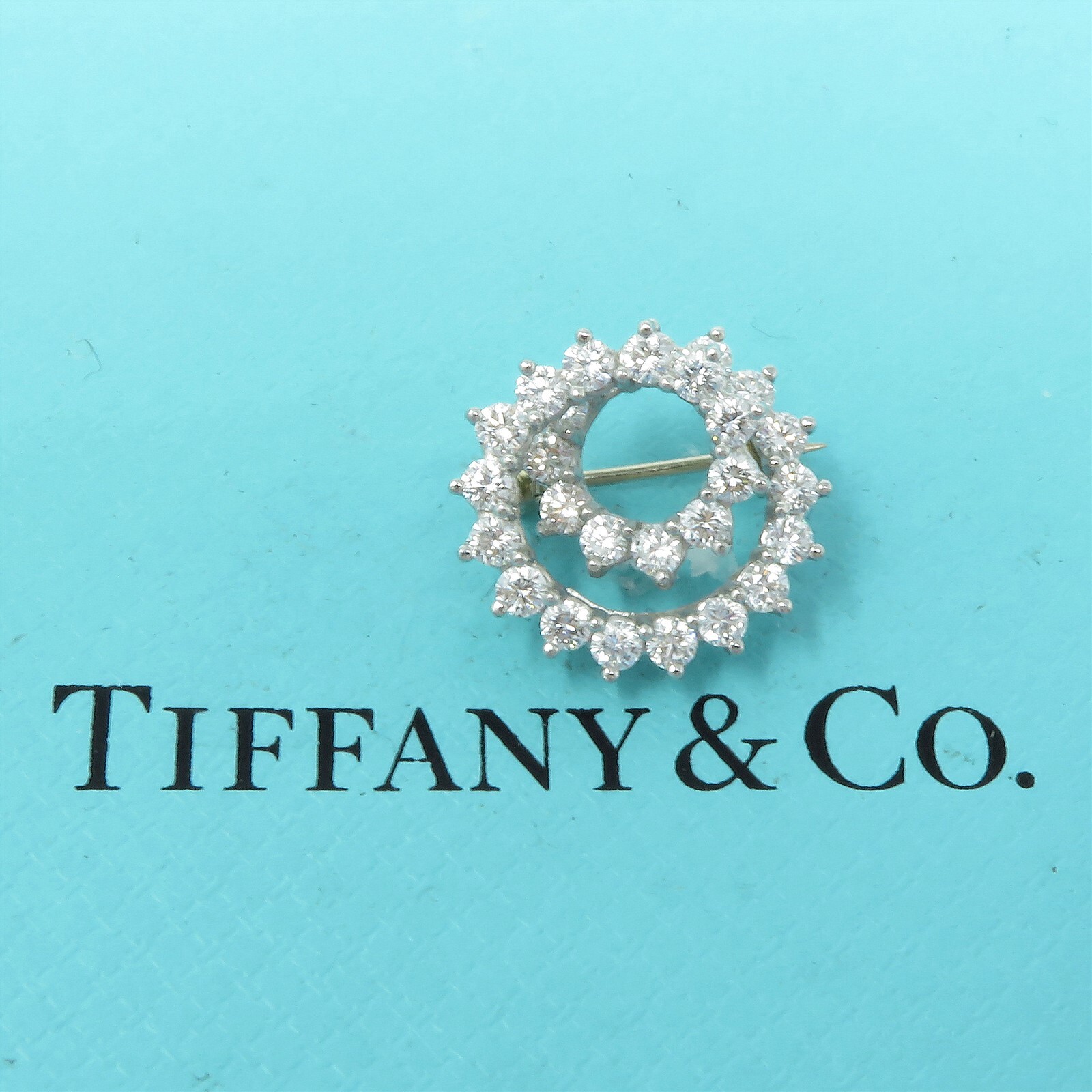 NYJEWEL Tiffany & Co. Platinum 1.8ct Diamond Swir… - image 1