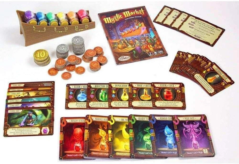 obo Mystic Market .. Craft Your Fortune Fantasy Board Game - Image 4 of 4