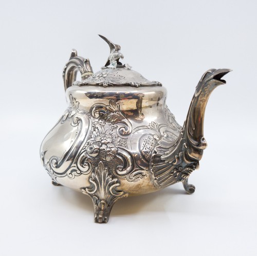 Victorian Matched Antique Charles Boyton Tea & Coffee Sterling Silver Set C/1... - Picture 9 of 12