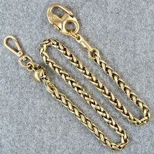 Heavy Duty Handmade Brass Wallet Chain Fob Pants Chain Bag Chain Key Chains