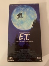 E.T. ET The Extra Terrestrial VHS 1982 Rare Green and Black Tape