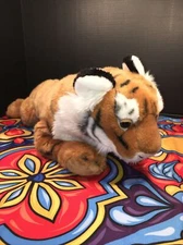 VGUC-22” FAO Schwarz Soft Plush Bengal Tiger Large Orange Black White Toys R Us