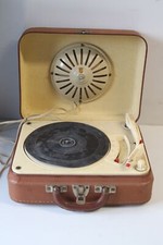 En panne, a restaurer : Ancien tourne disque vintage type Valise avec HP Audax