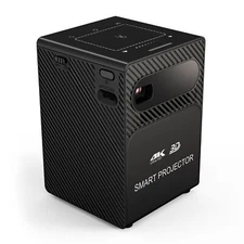 4K 3D DLP Mini Projector Android9.0 WiFi LED Smart Portable Projectors Bluetooth