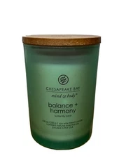 Candle Chesapeake Bay Balance + Harmony Water Lily Pear Green 8.8 oz NEW