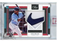 Vidal Brujan 2022 Panini Three and Two Platinum Rookie Logo Patch Card #RJVB 1/1
