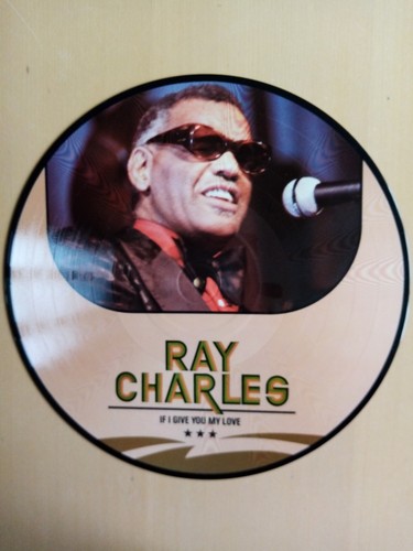 Ray Charles. If I Give You My Love. 12" Picture Disc In VGC. 1980's - Picture 2 of 2