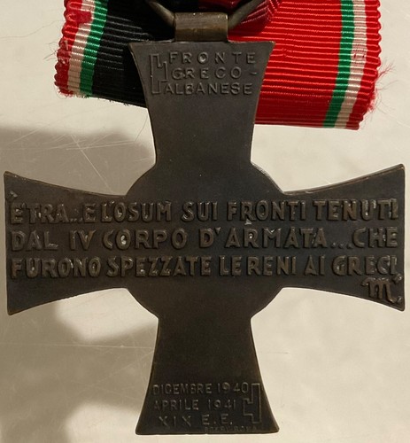 REGIO ESERCITO IV CORPO D’ARMATA FRONTE GRECO ALBANESE CROCE LUPI TOSCANA 1941 - Picture 2 of 8