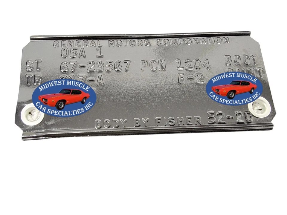 Placa de datos GM etiqueta remaches cortafuegos capucha correcta de fábrica con instrucciones GMC Foto 4 de 4