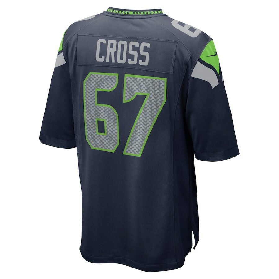 Seattle Seahawks Charles Cross #67 Nike Navy 2025 Official NFL