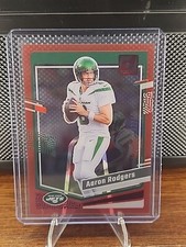 2023 Panini Clearly Donruss Aaron Rodgers Clearly Red 42/49 Jets 