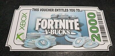 Fortnite V Bucks Print Your Own Novelty Gift Ticket No Code Via Email Ebay