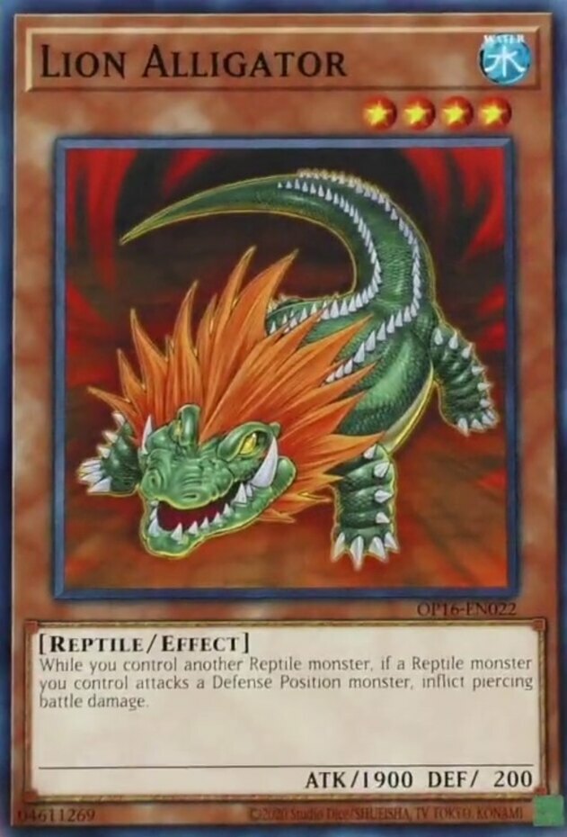 Lion Alligator OP16-EN022 Common Unlimited Edition Near Mint x1