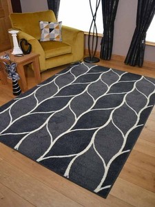 Silver Grey Funky Small Extra Large Big Huge Size Floor Carpet