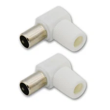 2,High Quality White TV Plug Video Connector for Ultimate Viewing Experience